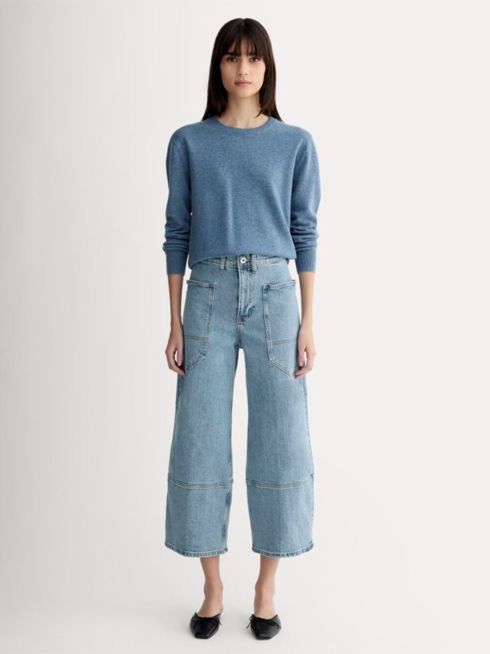 Everlane Women's Way-High® Gardener Cropped Jean in Shallow Beach
